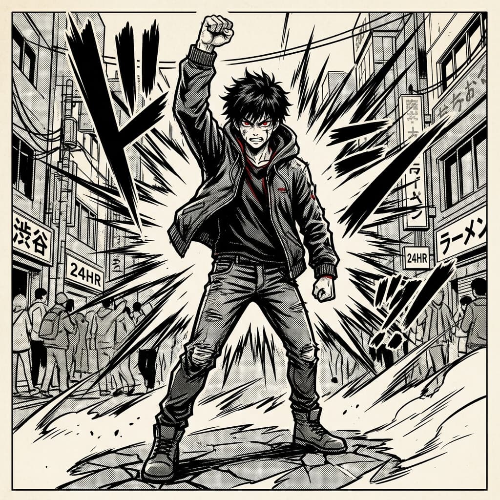 Raj Odedara — manga portrait